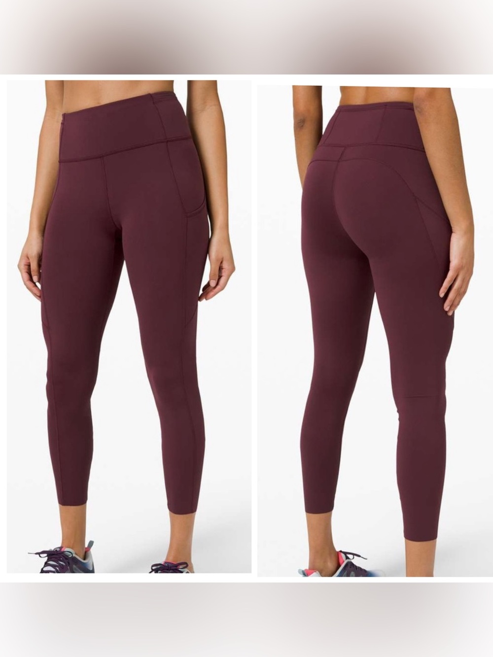 Lululemon Fast and Free High-Rise Tight Leggings Women’s 4 Garnet